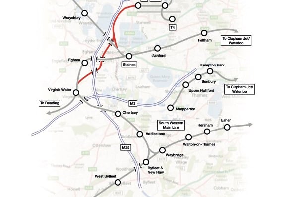 Plans for railway linking Surrey towns to Heathrow airport resurface
