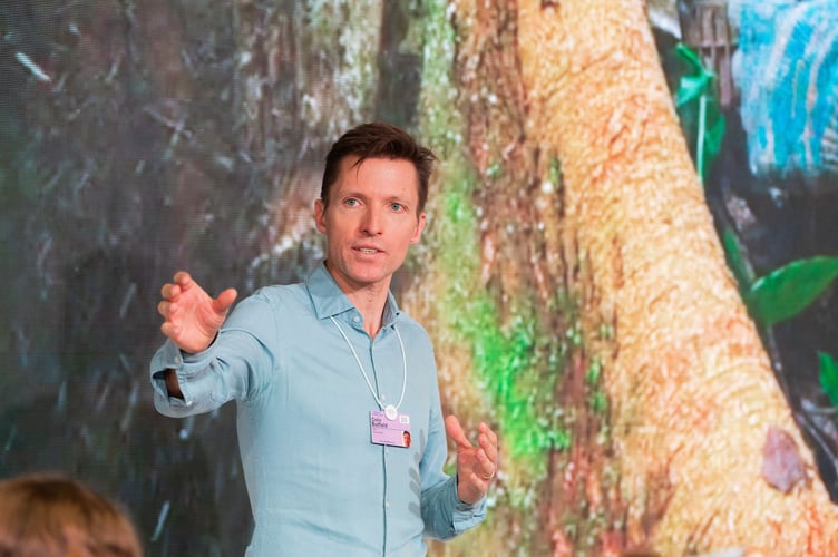 Colin Butfield speaking at the World Economic Forum Annual Meeting 2020 in Davos-Klosters, Switzerland