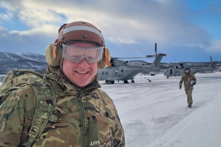 Greg Stafford, MP for Farnham and Bordon, visits commando forces in the Arctic Circle