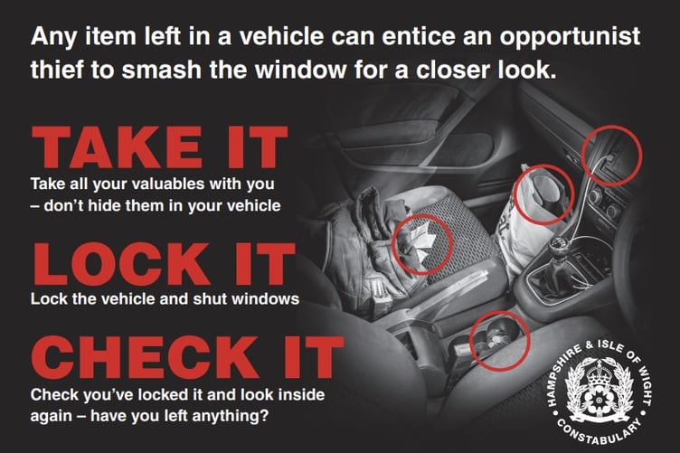 Hampshire Police car theft advice