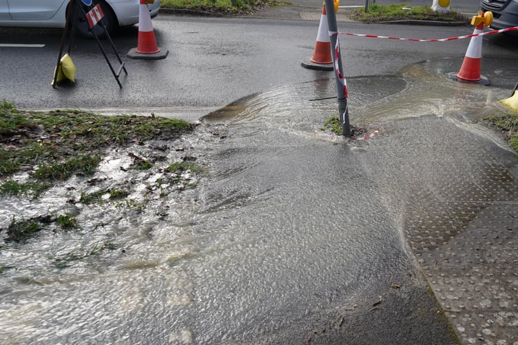 Sewage Water building on pathway connecting Guildford Road and the Shepherd and Flock Roundabout