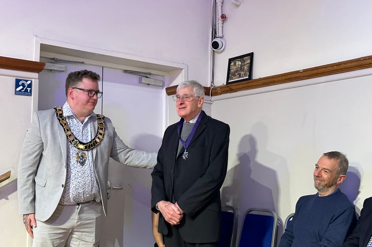 Tom Milne, who has volunteered for 35 years, was celebrated for his work with the Royal British Legion and for maintaining St Alban’s Churchyard
