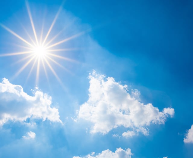 Sunny day today partly cloudy tomorrow