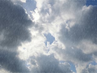 Cloudy with patchy rain today, sunny tomorrow