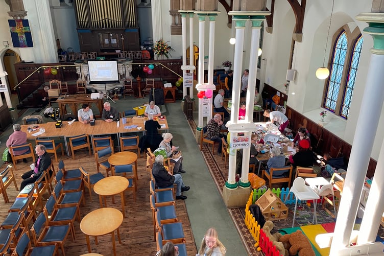 The Spire Church in Farnham hosts the monthly repair cafe events.