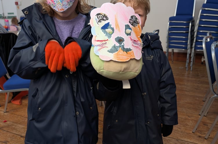 Mask making at Haslemere Museum 