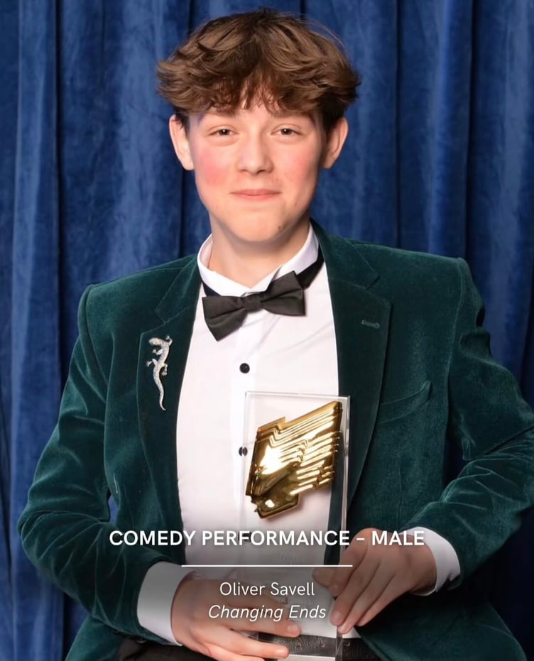 Oliver Savell wins for best Male Comedy Performance at Royal Television Awards