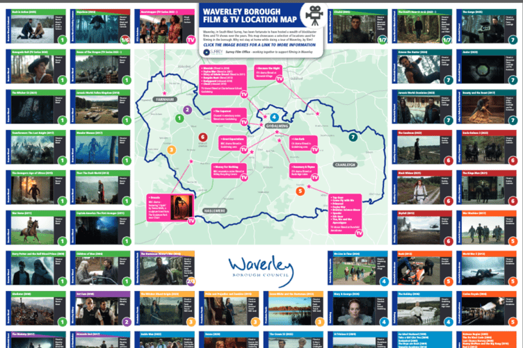 Waverley Film & TV location map