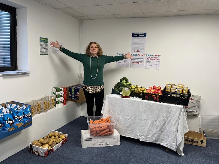 Victoria Page at Community Fridge in Green & Blue Studios