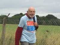 Veteran, 90, steps out for 100-mile charity walk 