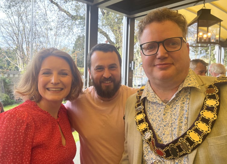 Cllr Leach had a big send off after a year as mayor