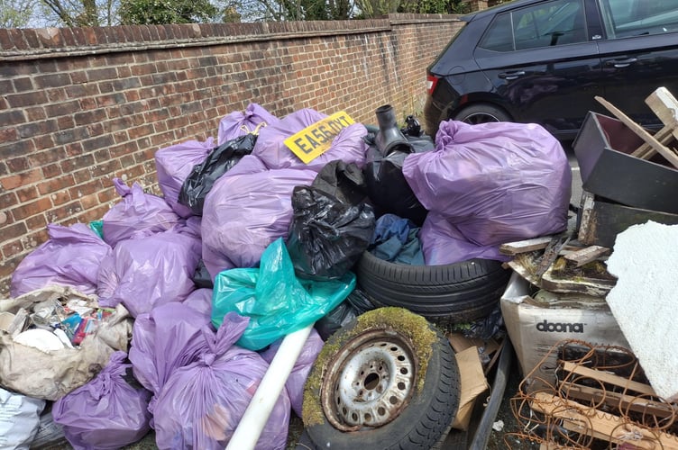 A staggering amount of rubbish collected during Liphook's annual litter pick