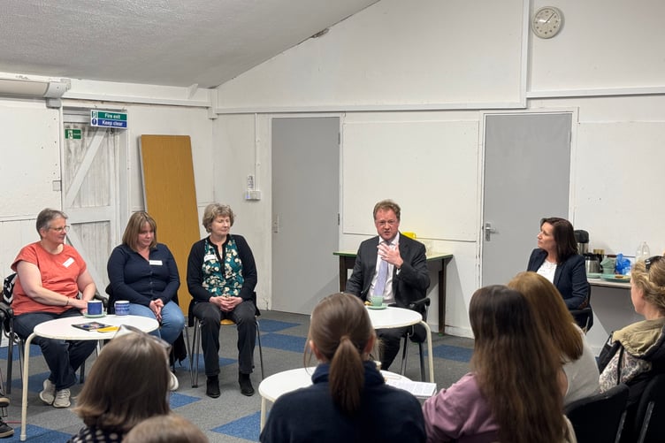 Mr Stafford discussed SEND and mental health reform with more than 20 parents and carers at the meeting on April 10