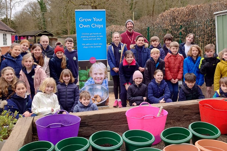 Squire’s ‘Spud-tacular’ fun for pupils at Grayswood Primary School