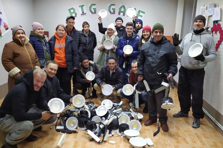 LED Fittings donation South Harting Kryvyi Rih