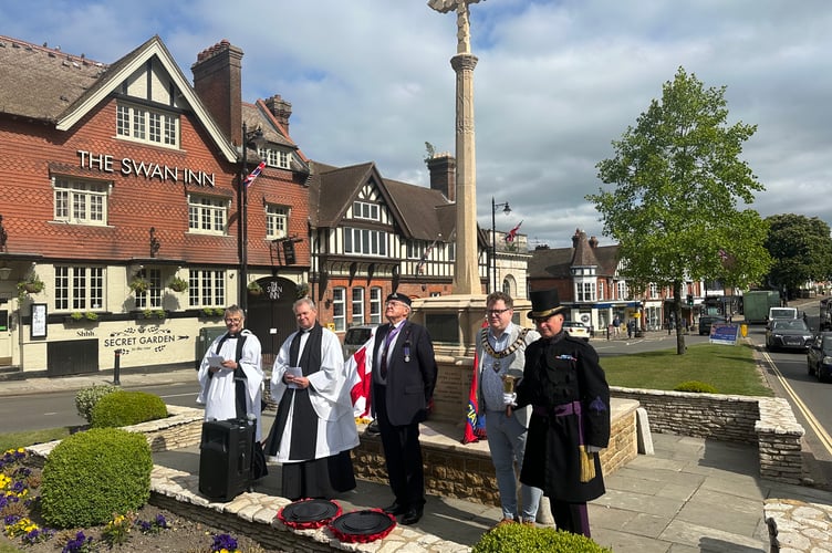 VE Day remembered at Haslemere's War Memorial