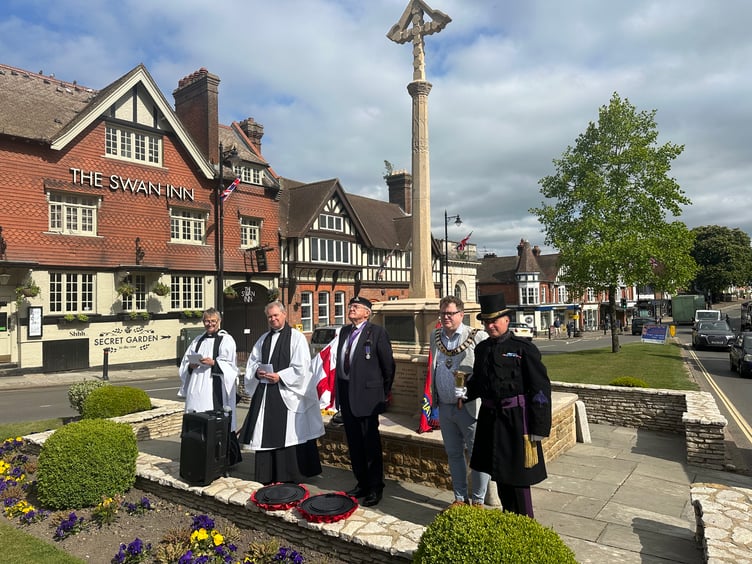 VE Day remembered at Haslemere's War Memorial