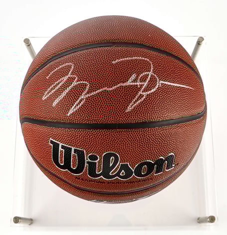 The Michael Jordan-signed Wilson basketball