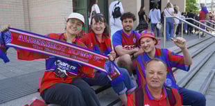 WATCH: Aldershot fans arrive in Wembley for FA Trophy Final