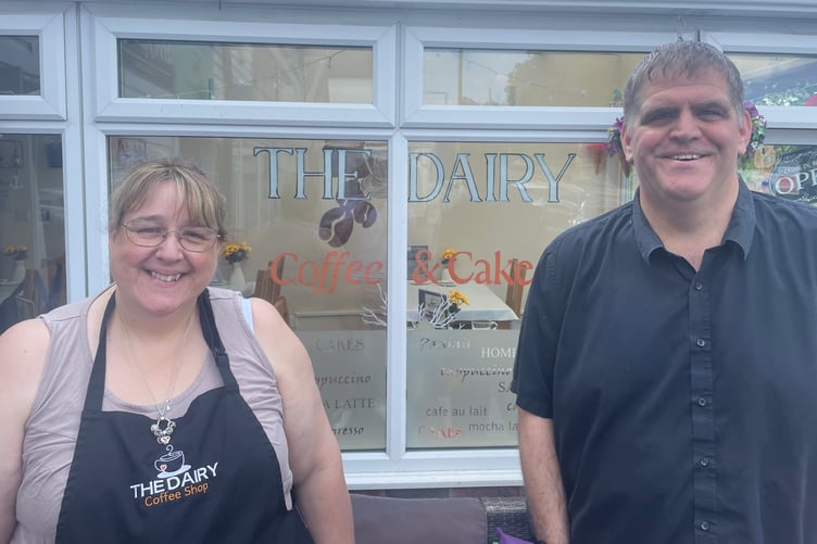 Wayne and Jene Parsonage - owners of the Dairy Coffe & Cake