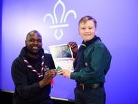 Young lifesaver receives national scouting award for holiday heroics 