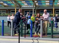 Red ribbon day as £475k school playground officially opened
