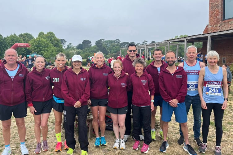 Farnham Runners ready for the Netley 10km