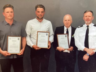 Commendation for brave trio who came to rescue of crash victim