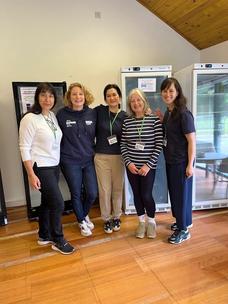 The core community fridge team in action