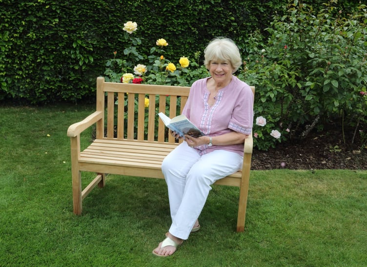 Rosemary Laird with her recently published book: A Woman of Fortitude