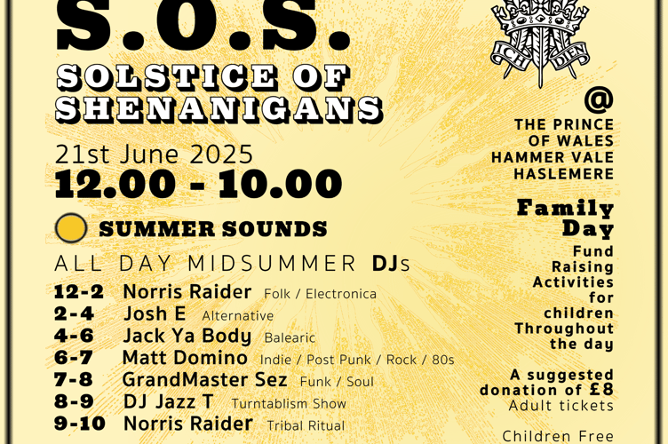 Fundraiser line up with all proceeds going to League of Friends