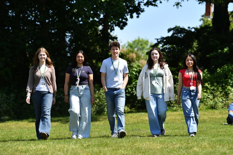 Students at The Sixth Form College Farnborough.