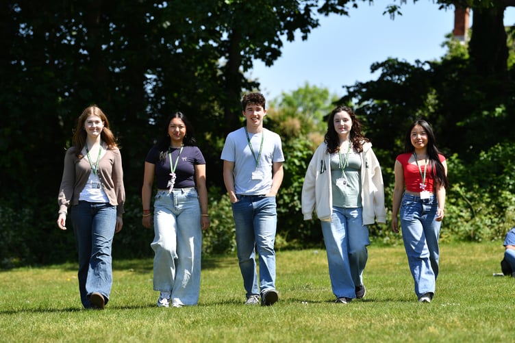 Students at The Sixth Form College Farnborough.