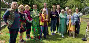 Community gathers for garden lunch at space2grow