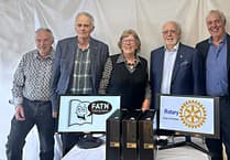 Talking newspaper receives generous donation