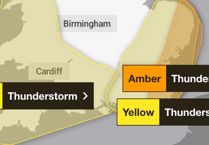 Thunderstorm warnings issued for Hampshire and Surrey