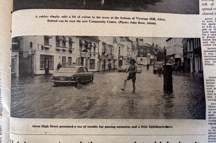 Alton High Street presented a sea of trouble for passing motorists