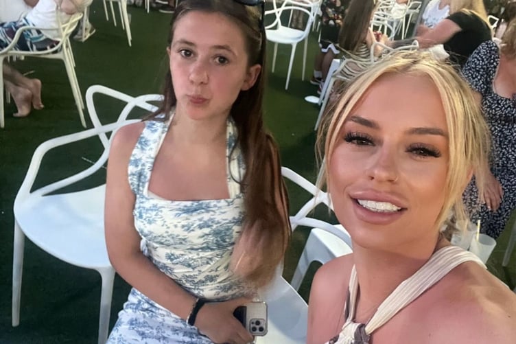 Becca Farley and her daughter.