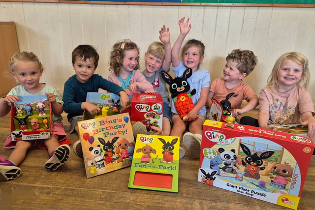 CBeebies Bing delivers toy bundle to Haslemere nursery