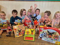 CBeebies Bing delivers toy bundle to Haslemere nursery