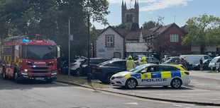 Firefighters rescue toddler locked in car in town centre