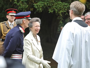 Princess Anne commemorates Canada Day in Bramshott and Liphook