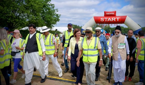 Hundreds take to the Surrey Hills for milestone charity walk