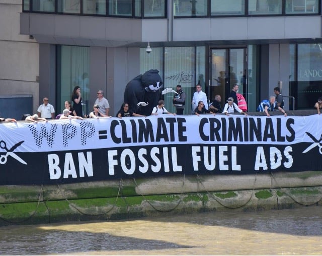 Waverley activists urge advertising giant to cut ties to Big Oil