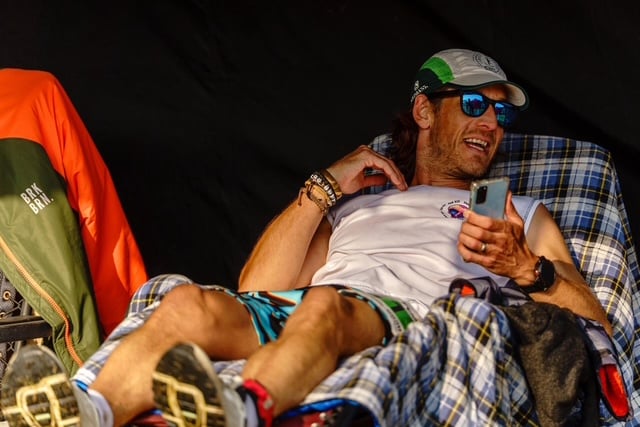 Adam Wade resting up between loops