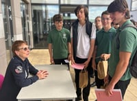 Student seeing stars as Helen Sharman gives Weydon talk