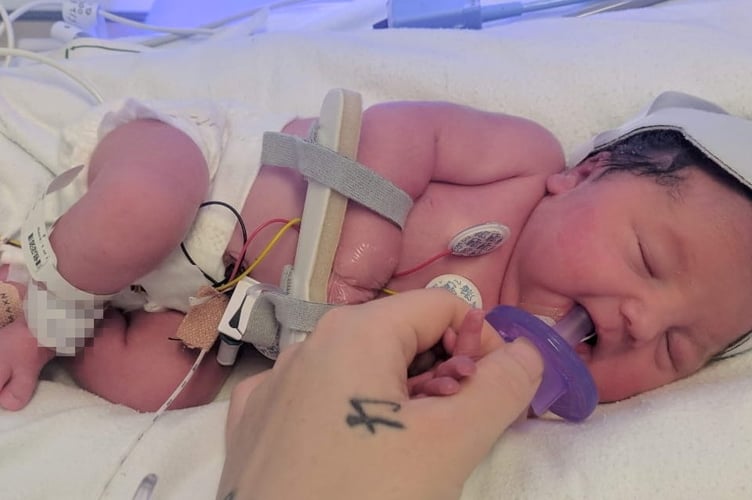 Baby Ava. Photo released June 29 2025. A mum who had 12 miscarriages gave birth to her "miracle baby" after doctors said that cancer left her 'infertile'. Rebekka Ross, 36, was just seven years old when she was diagnosed with acute lymphoblastic leukaemia (ALL) and acute myeloid leukaemia (AML) after "struggling to walk" for three months in February 1996. She went to the doctors for a check-up and was rushed to Southampton General Hospital for tests. Rebekka immediately started on chemotherapy and, over three years, underwent aggressive radiotherapy and a bone marrow transplant, which doctors said "obliterated" her body and would likely leave her without a period - and infertile.