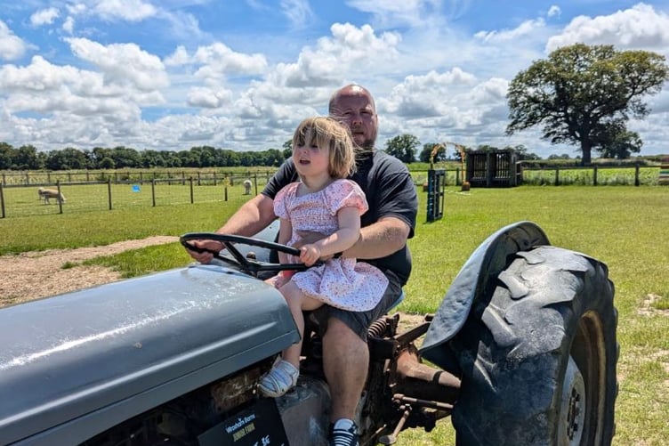 Craig Barton, of Bordon, with his five-year-old daughter Willow. Craig is taking legal action against Hampshire County Council.