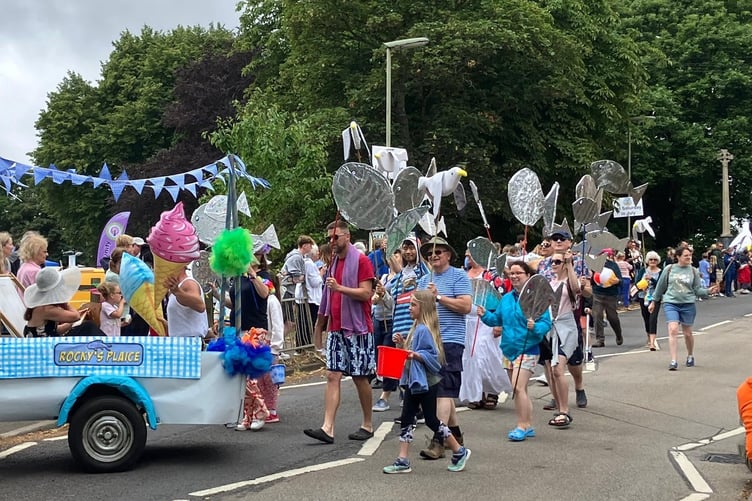 The weather was a bit gloomy, but spirits stayed bright in Hale as carnival-goers lined the streets to enjoy the colourful parade. See Page 22 for more pictures and a full report. (Bethel Church)