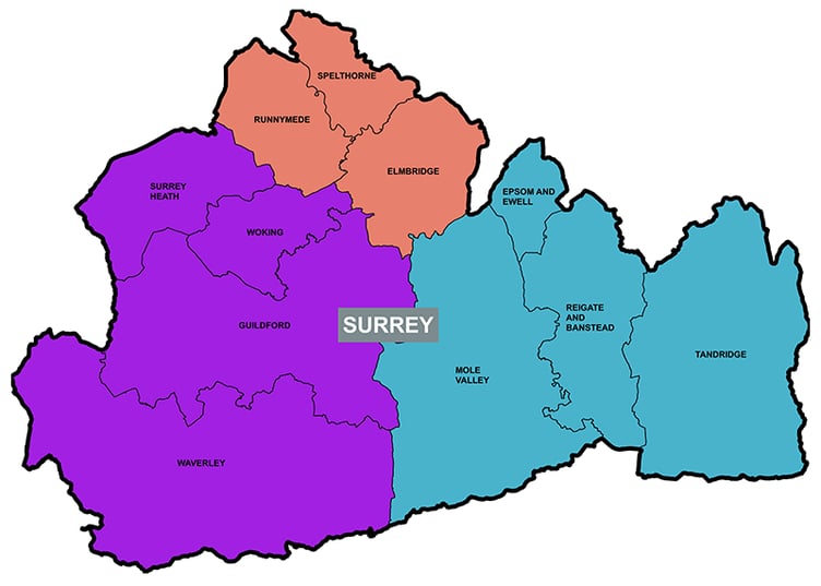 Haslemere Town Council's preferred option map
